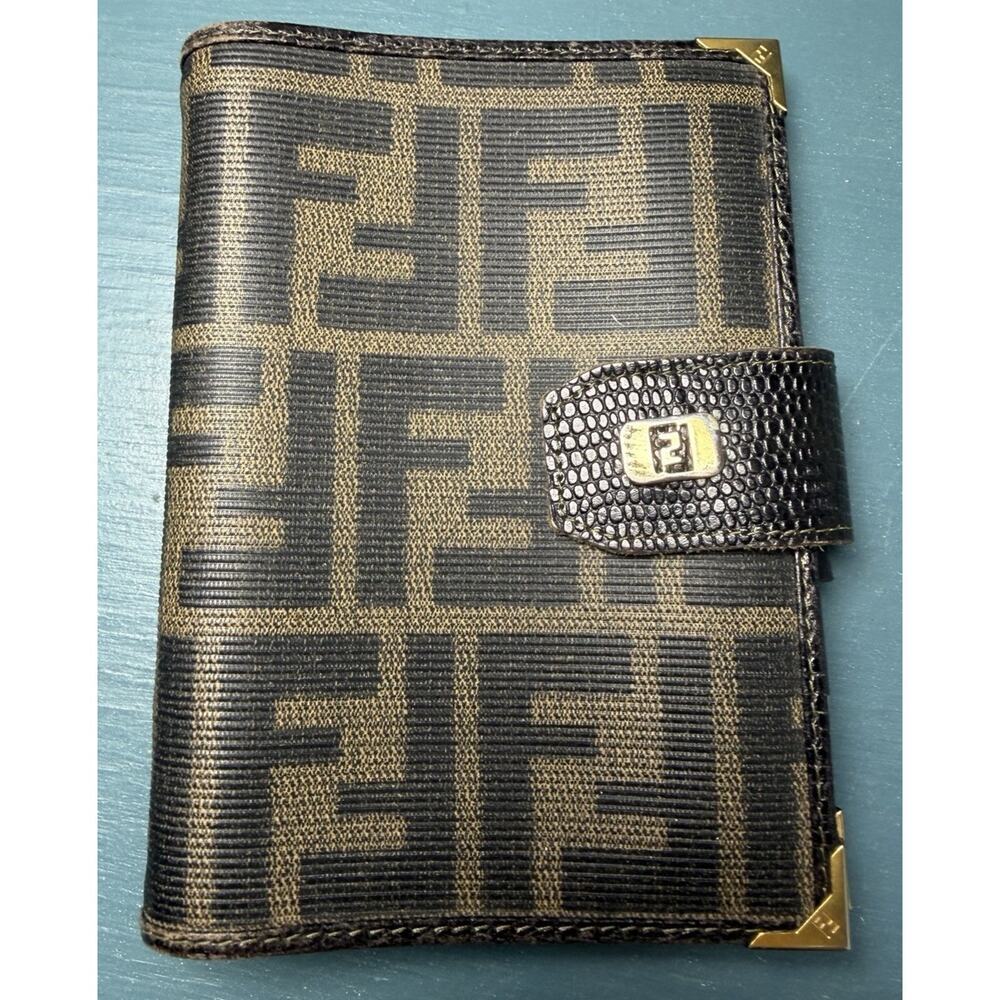 VTG Fendi Zucca Agenda Notebook Planner Exclusively For Neiman Marcus RARE 1980